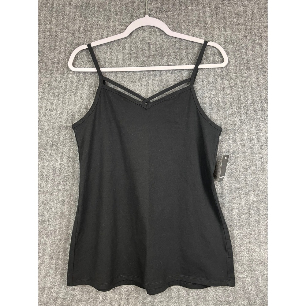 Torrid Strappy Foxy Cami Women 1X Black NWT‎ V-Neck Adjustable Stretch Tank Top